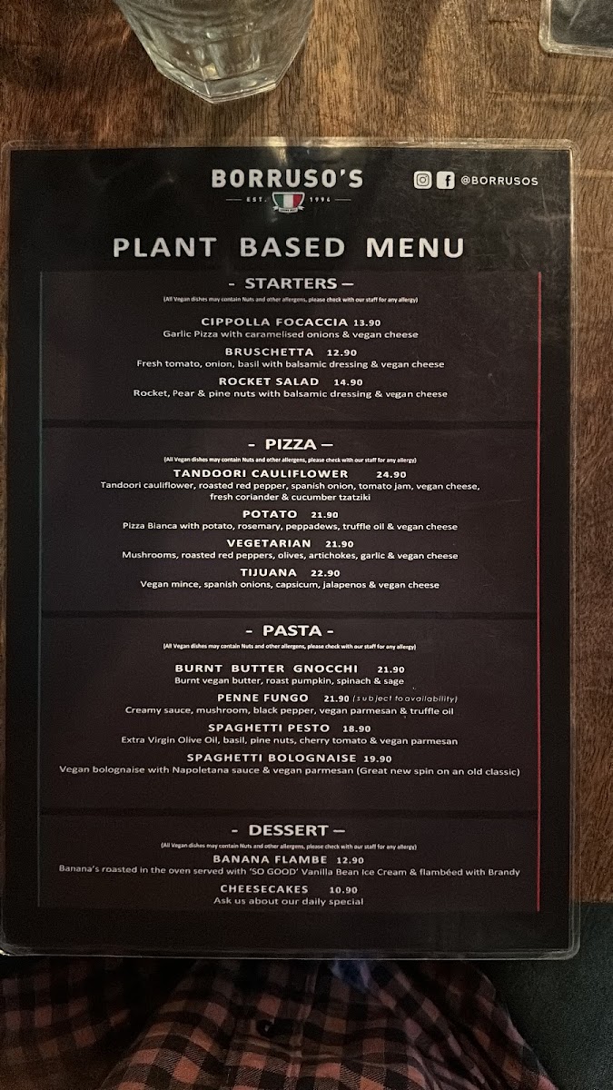 Menu Borruso's Crows Nest-3